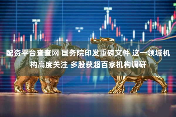 配资平台查查网 国务院印发重磅文件 这一领域机构高度关注 多股获超百家机构调研