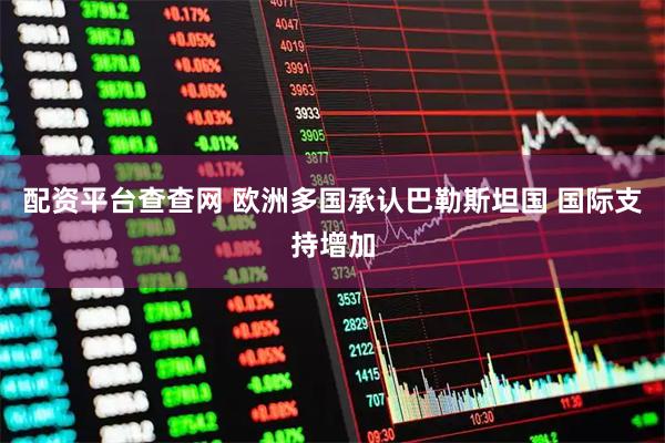 配资平台查查网 欧洲多国承认巴勒斯坦国 国际支持增加